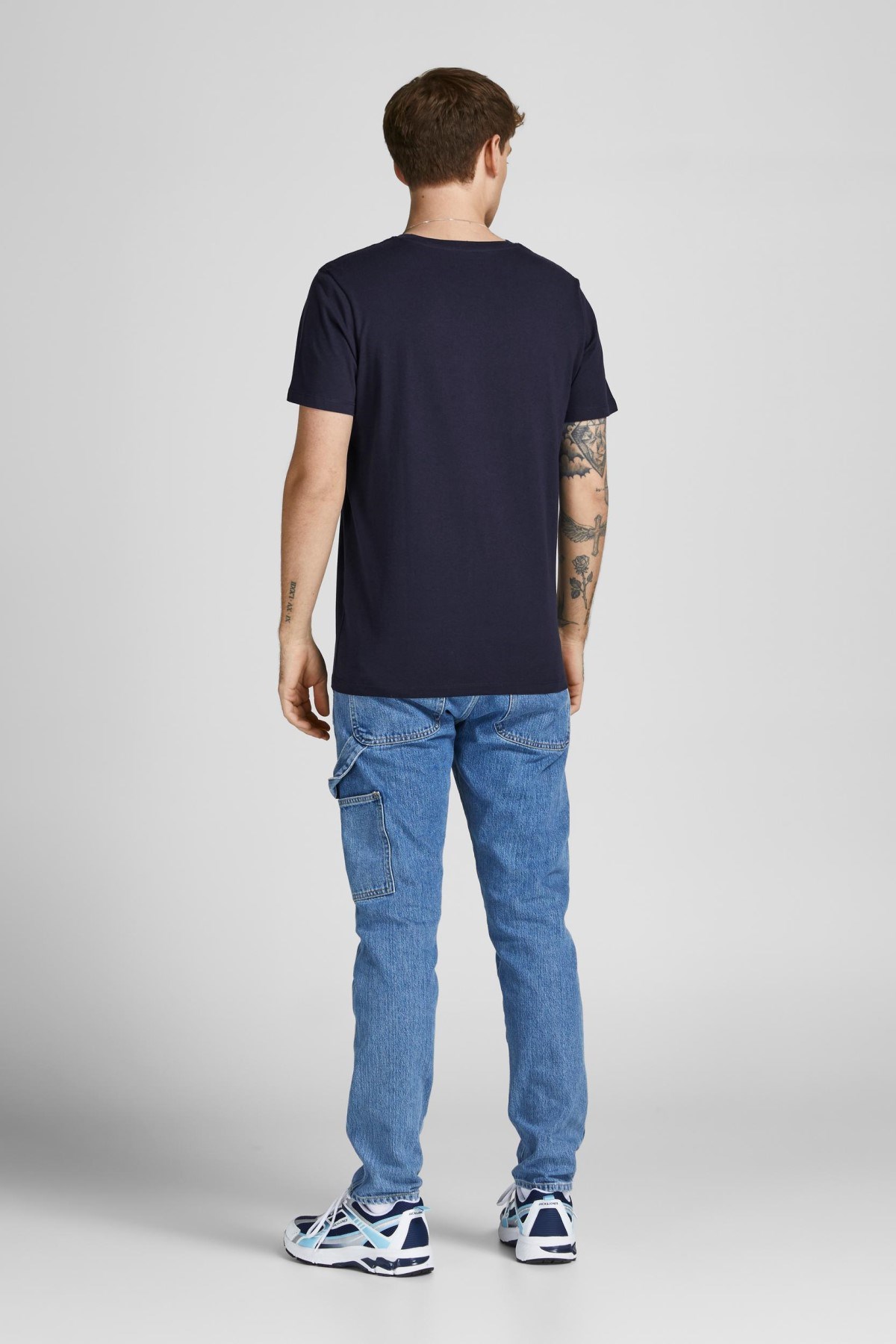 Jack Jones Erkek T-Shirt 12207493 Navy Blazer