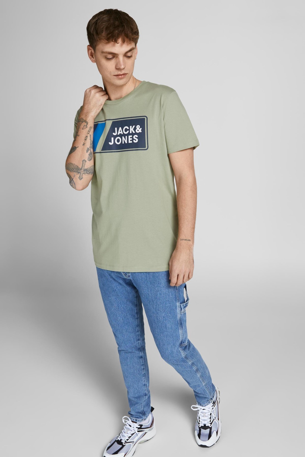 Jack Jones Erkek T-Shirt 12207493 Tea