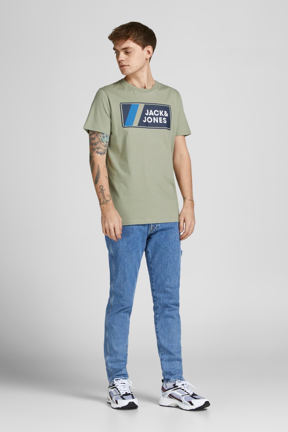 Jack Jones Erkek T-Shirt 12207493 Tea