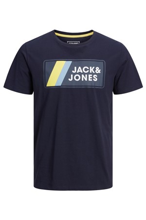 Jack Jones Erkek T-Shirt 12207493 Navy Blazer
