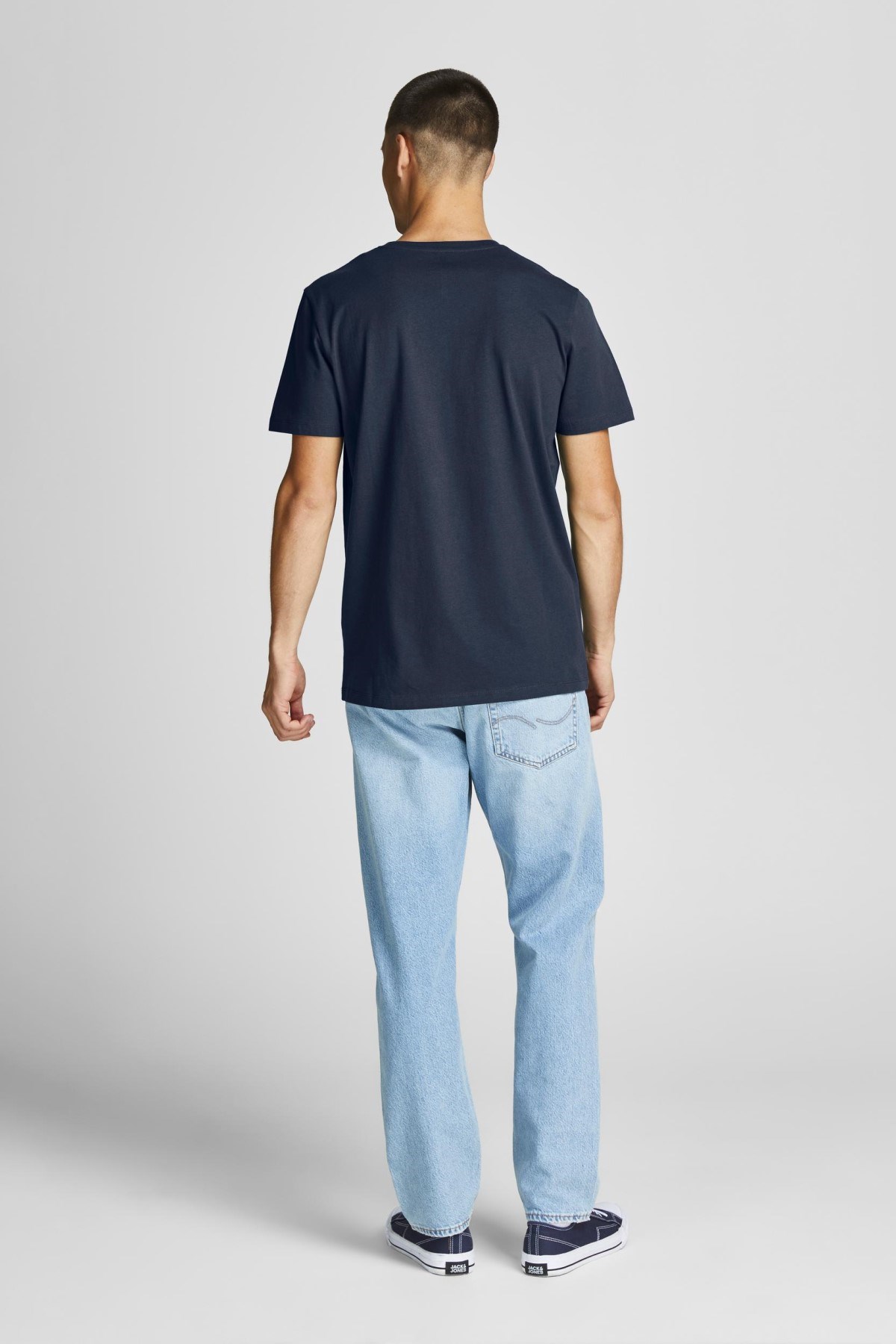 Jack Jones Erkek T-Shirt 12207693 Navy Blazer