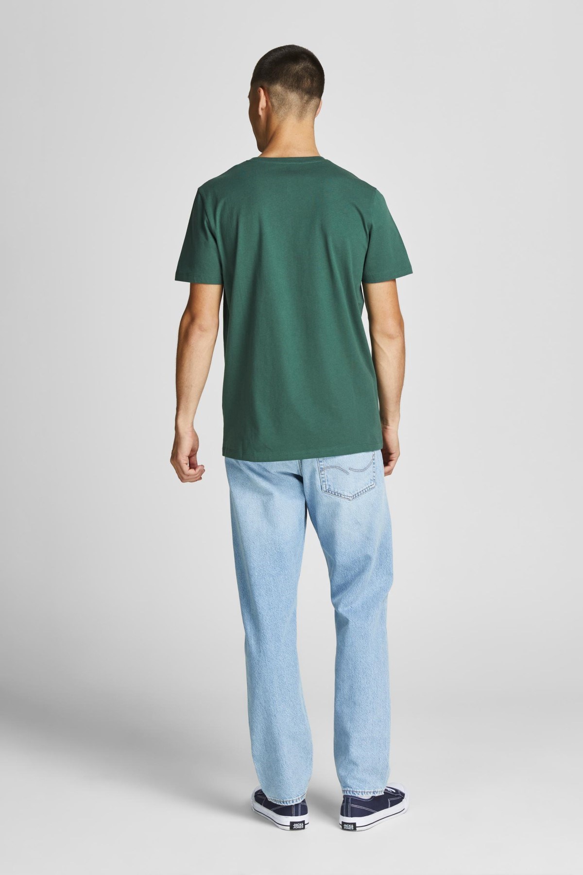 Jack Jones Erkek T-Shirt 12207693 Trekking Green