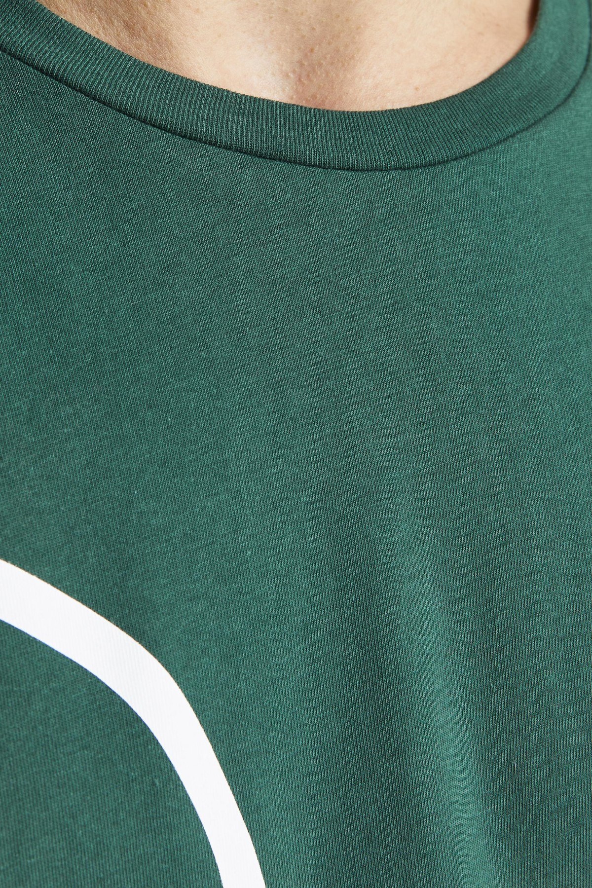 Jack Jones Erkek T-Shirt 12207693 Trekking Green
