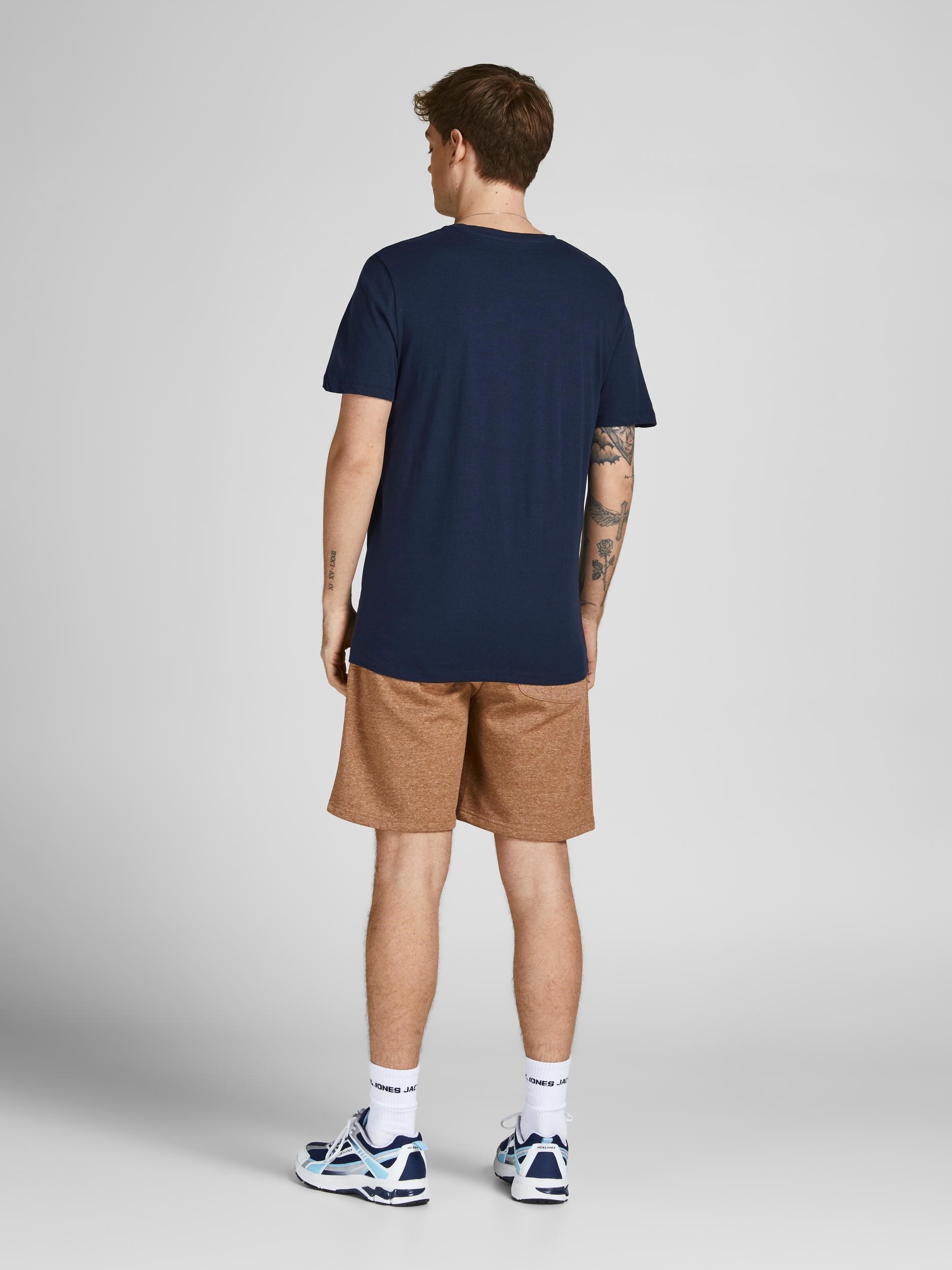 Jack Jones Erkek T-Shirt 12207694 Navy Blazer