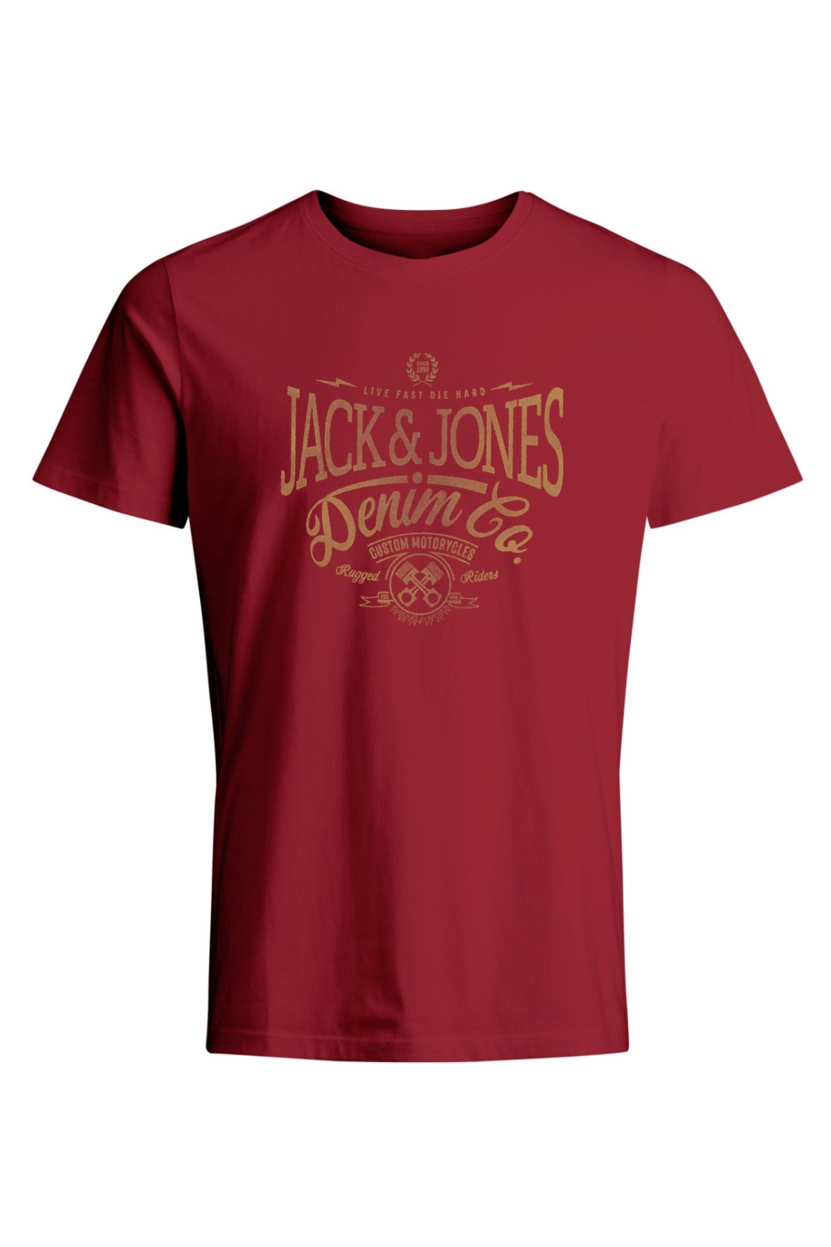 Jack Jones Erkek T-Shirt 12208452 Brick Red