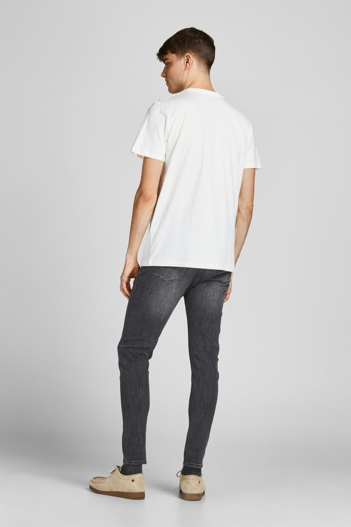 Jack Jones Erkek T-Shirt 12208452 Cloud Dancer