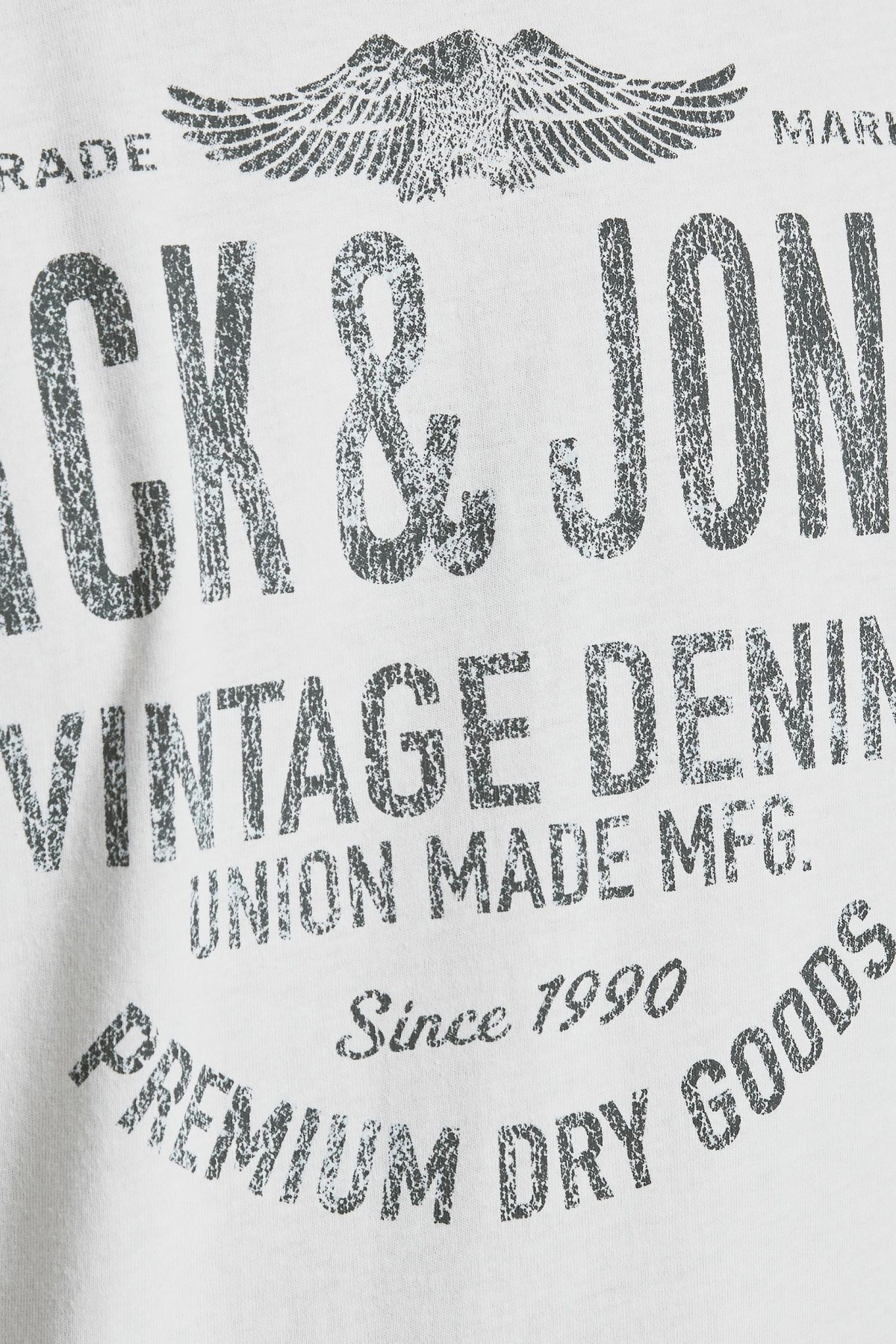 Jack Jones Erkek T-Shirt 12208452 Cloud Dancer