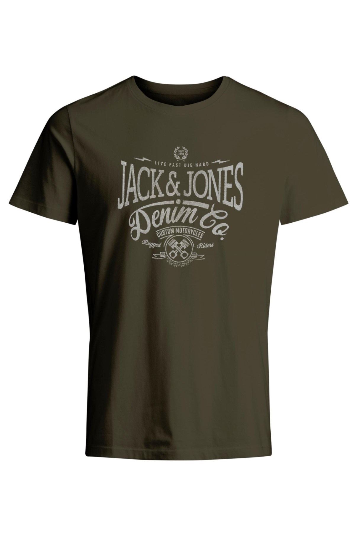 Jack Jones Erkek T-Shirt 12208452 Dark Olive