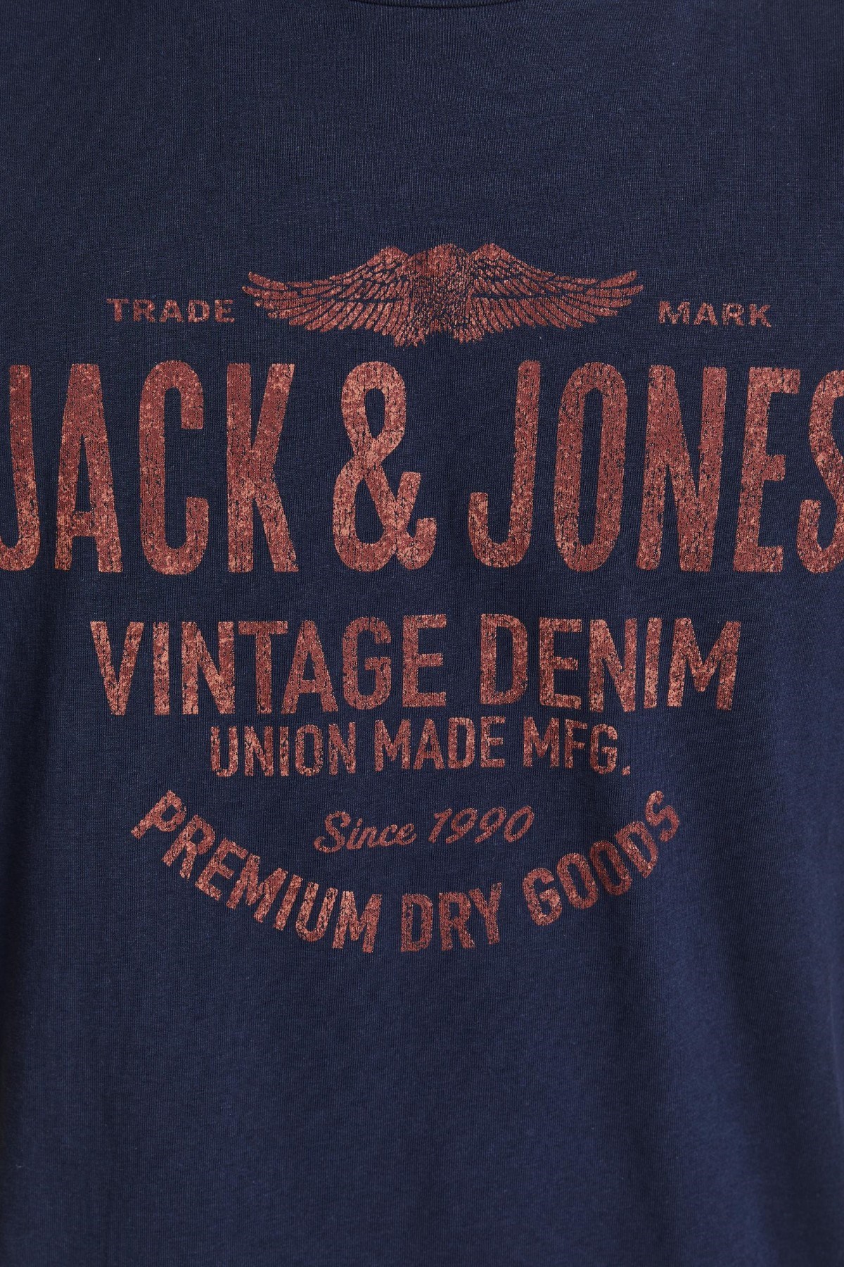 Jack Jones Erkek T-Shirt 12208452 Navy Blazer