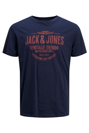 Jack Jones Erkek T-Shirt 12208452 Navy Blazer
