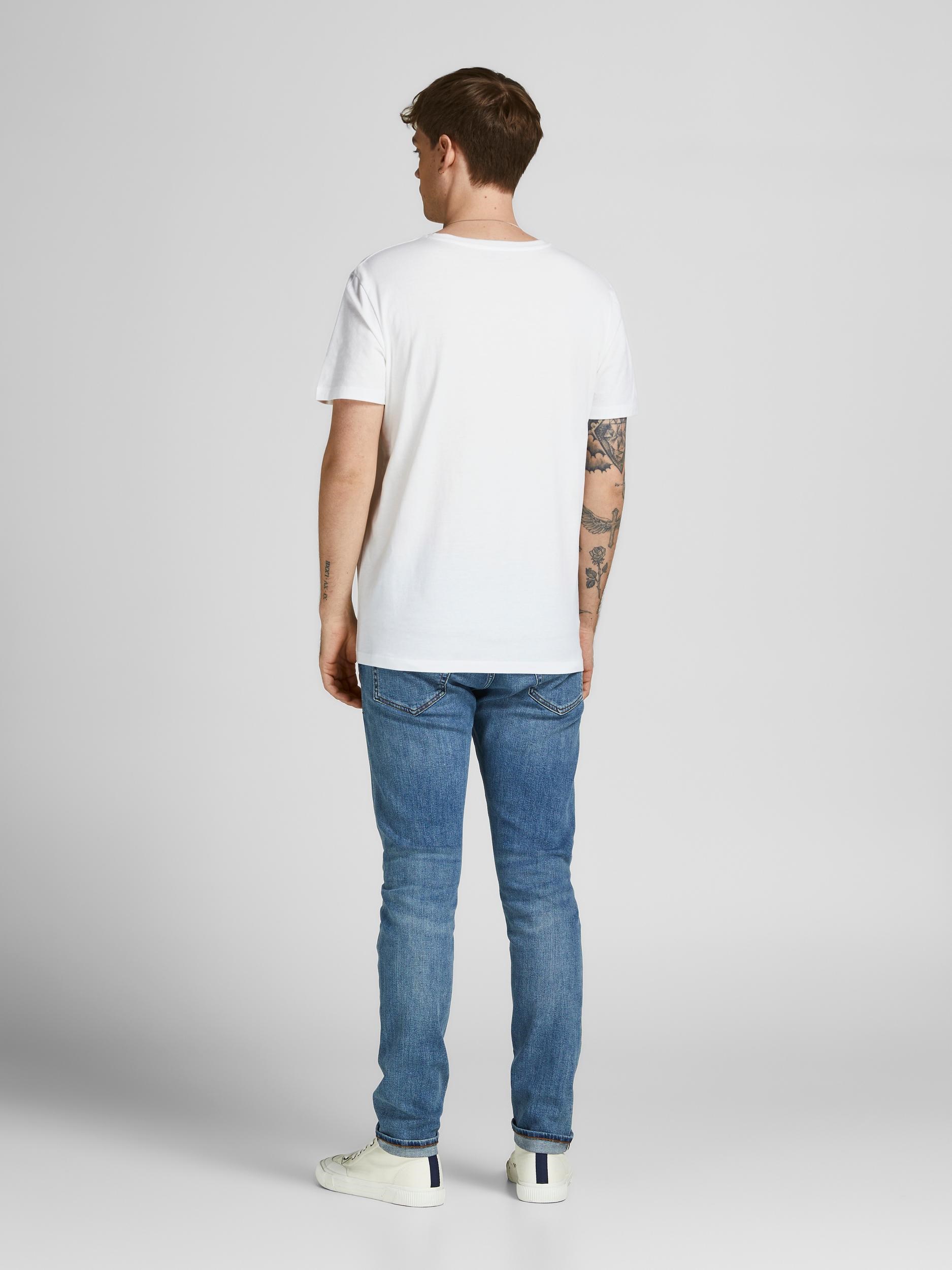 Jack Jones Erkek T-Shirt 12208460 Cloud Dancer