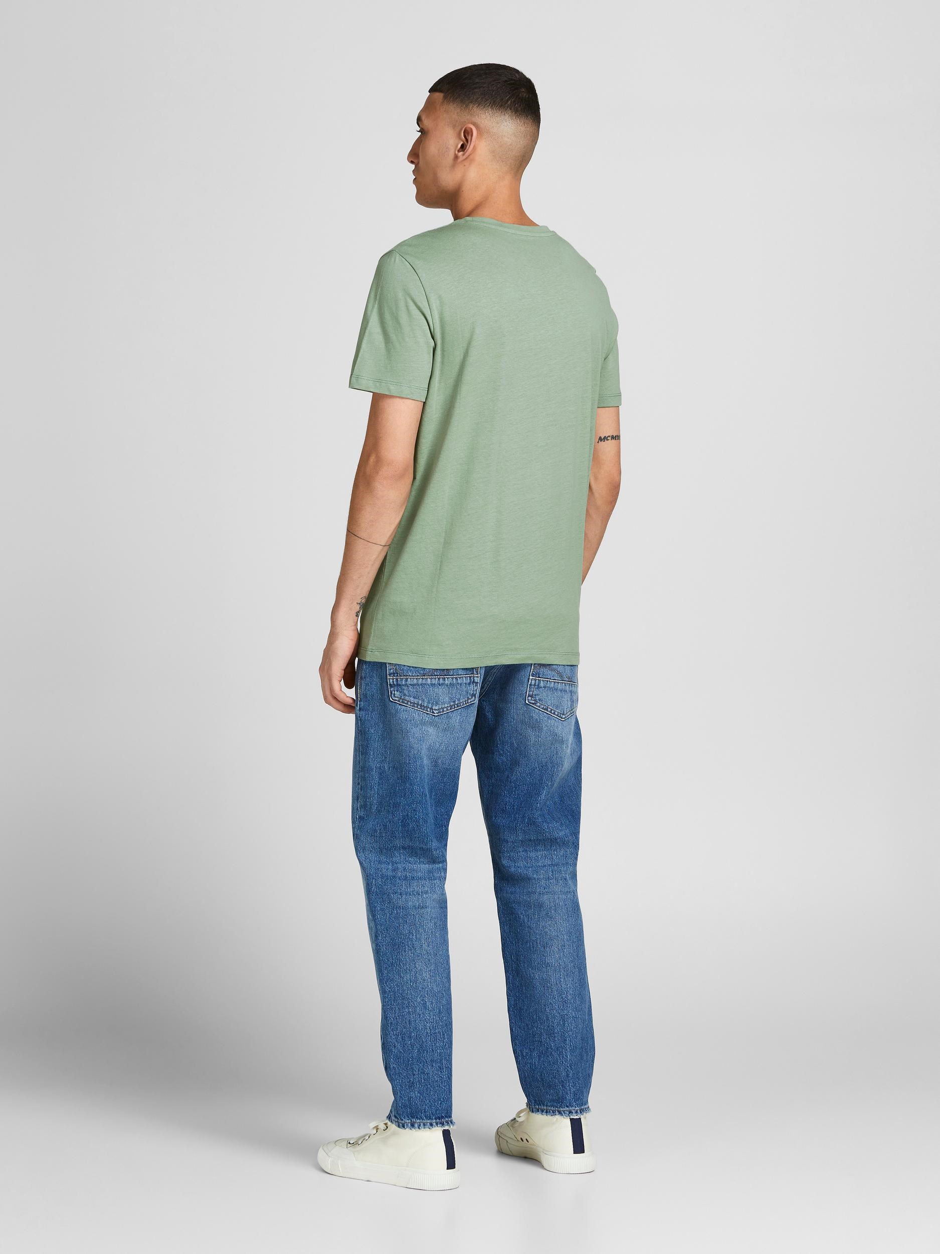 Jack Jones Erkek T-Shirt 12208460 Iceberg Green