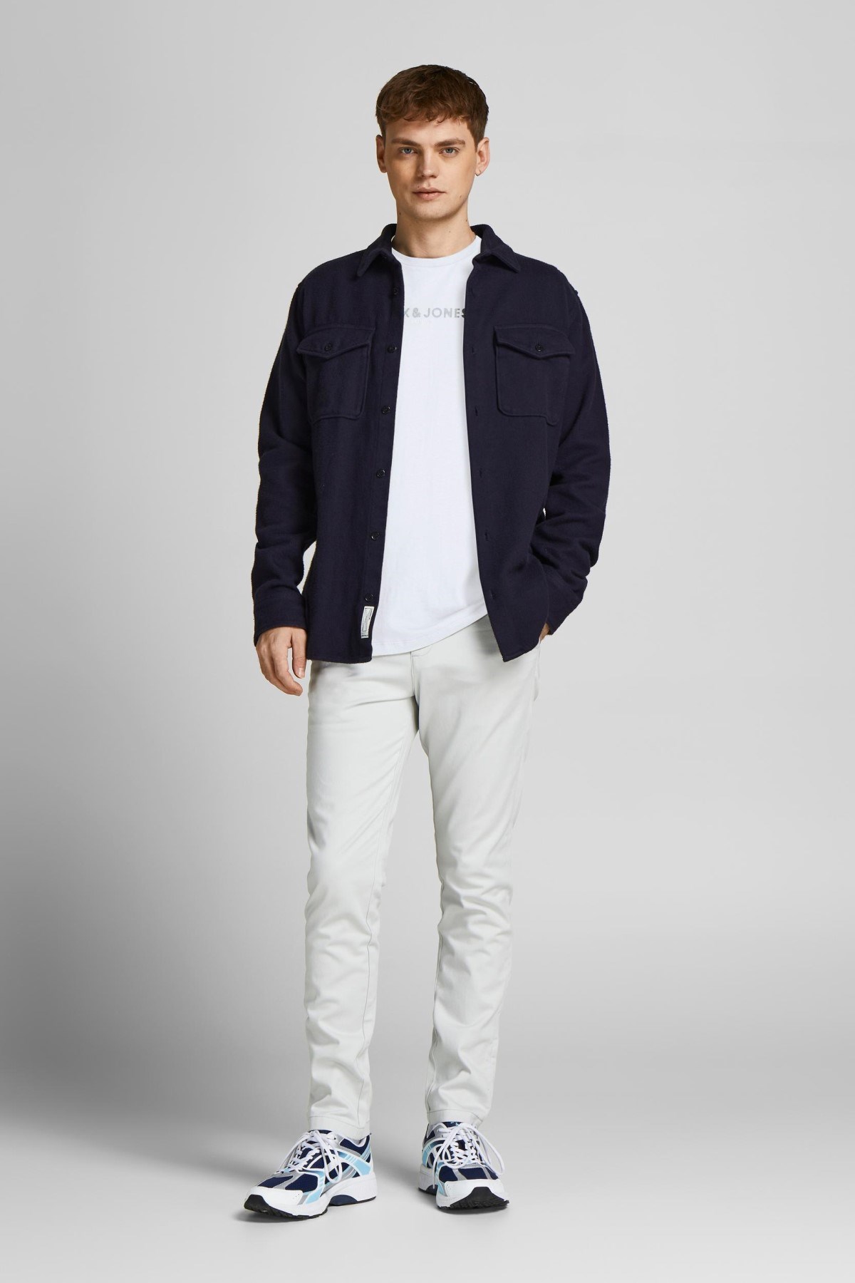 Jack Jones Erkek T-Shirt 12208467 White