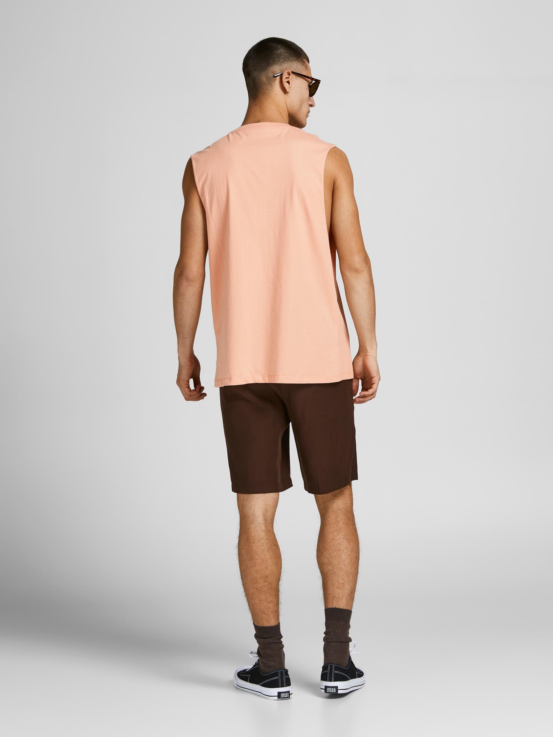 Jack Jones Erkek T-Shirt 12210016 Coral Pink