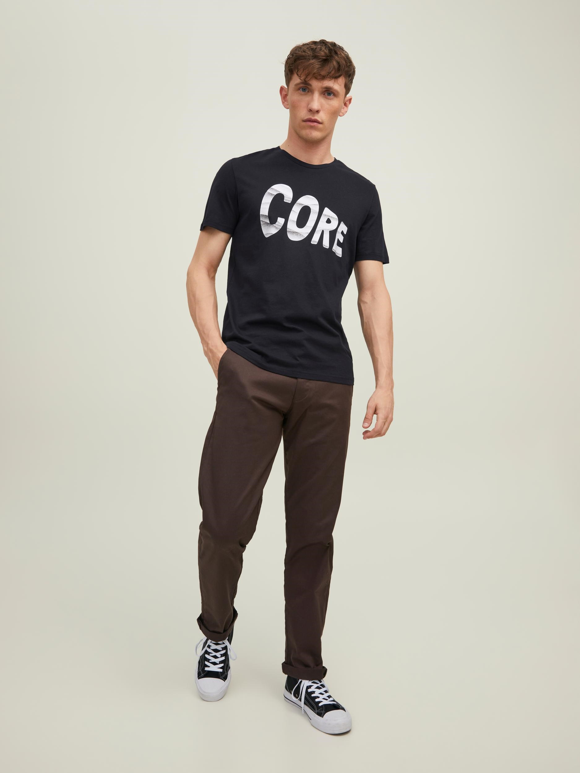 Jack Jones Erkek T-Shirt 12210481 Black