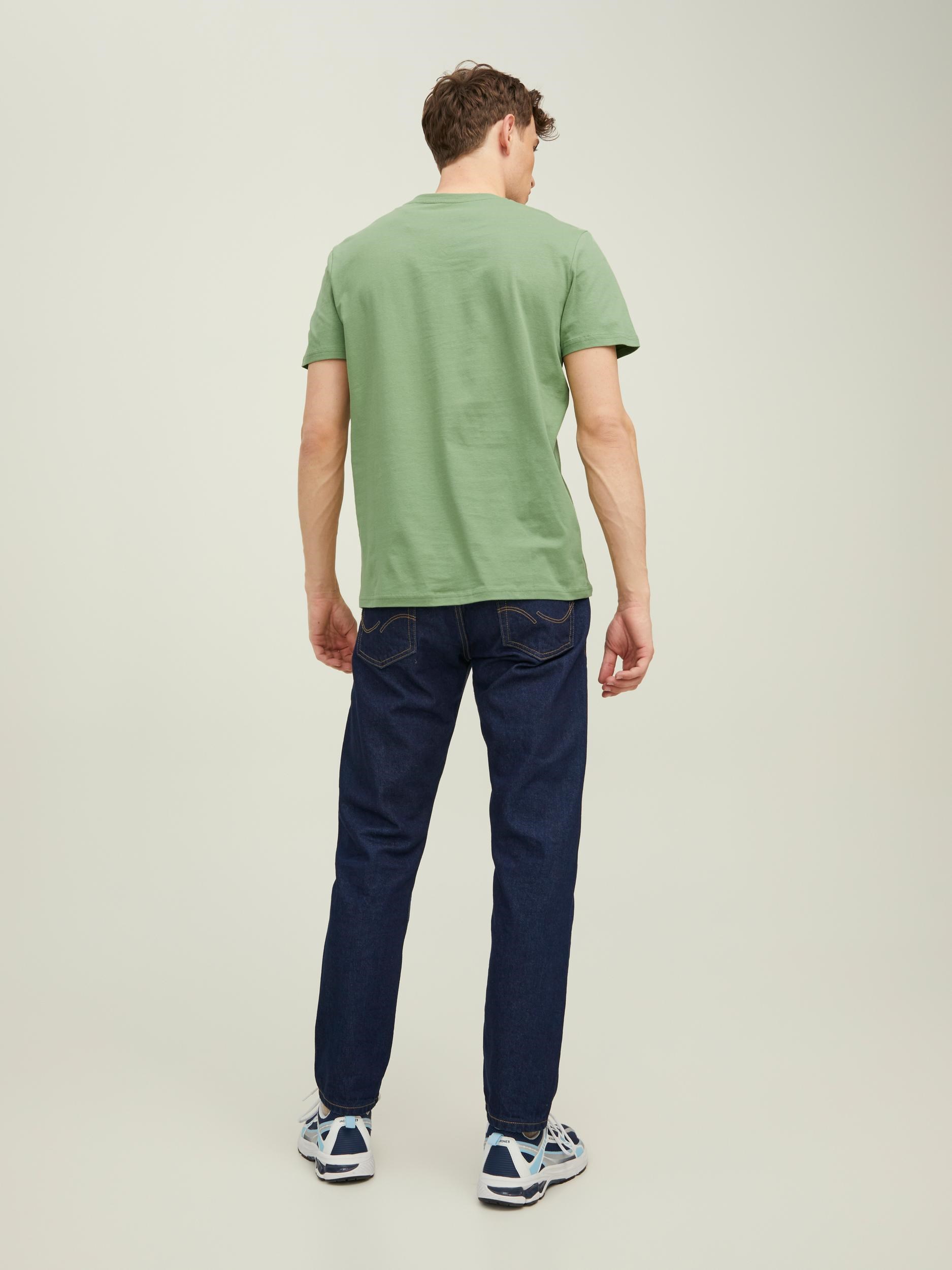 Jack Jones Erkek T-Shirt 12210481 Loden Frost