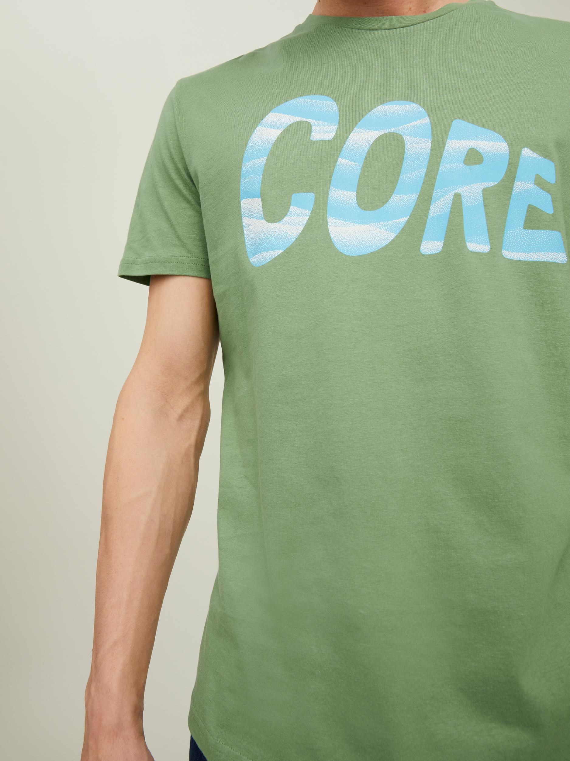 Jack Jones Erkek T-Shirt 12210481 Loden Frost