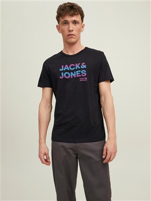 Jack Jones Erkek T-Shirt 12210868 Black