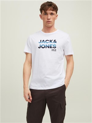 Jack Jones Erkek T-Shirt 12210868 White