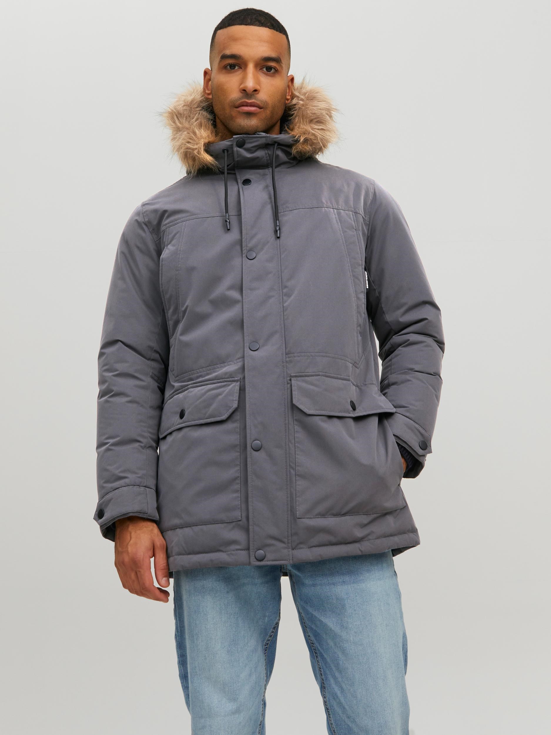 Jack Jones Erkek Ceket 12211948 Asphalt