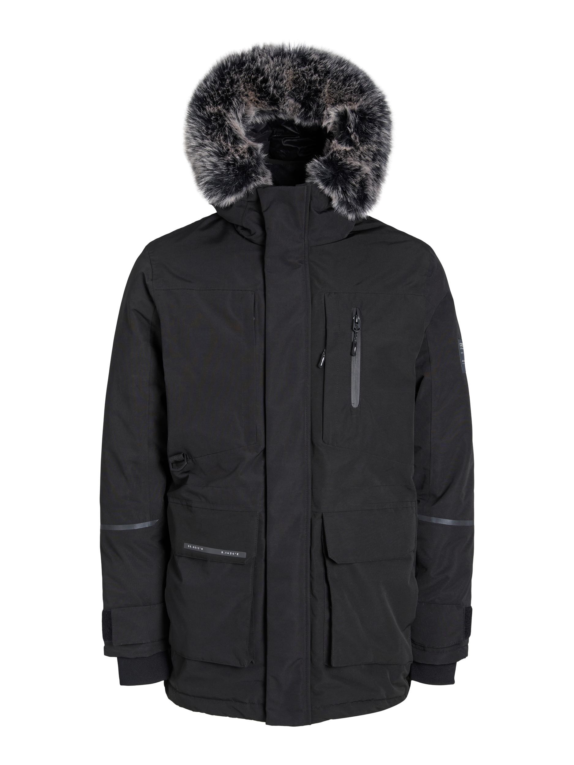 Jack Jones Erkek Parka 12215576 Black