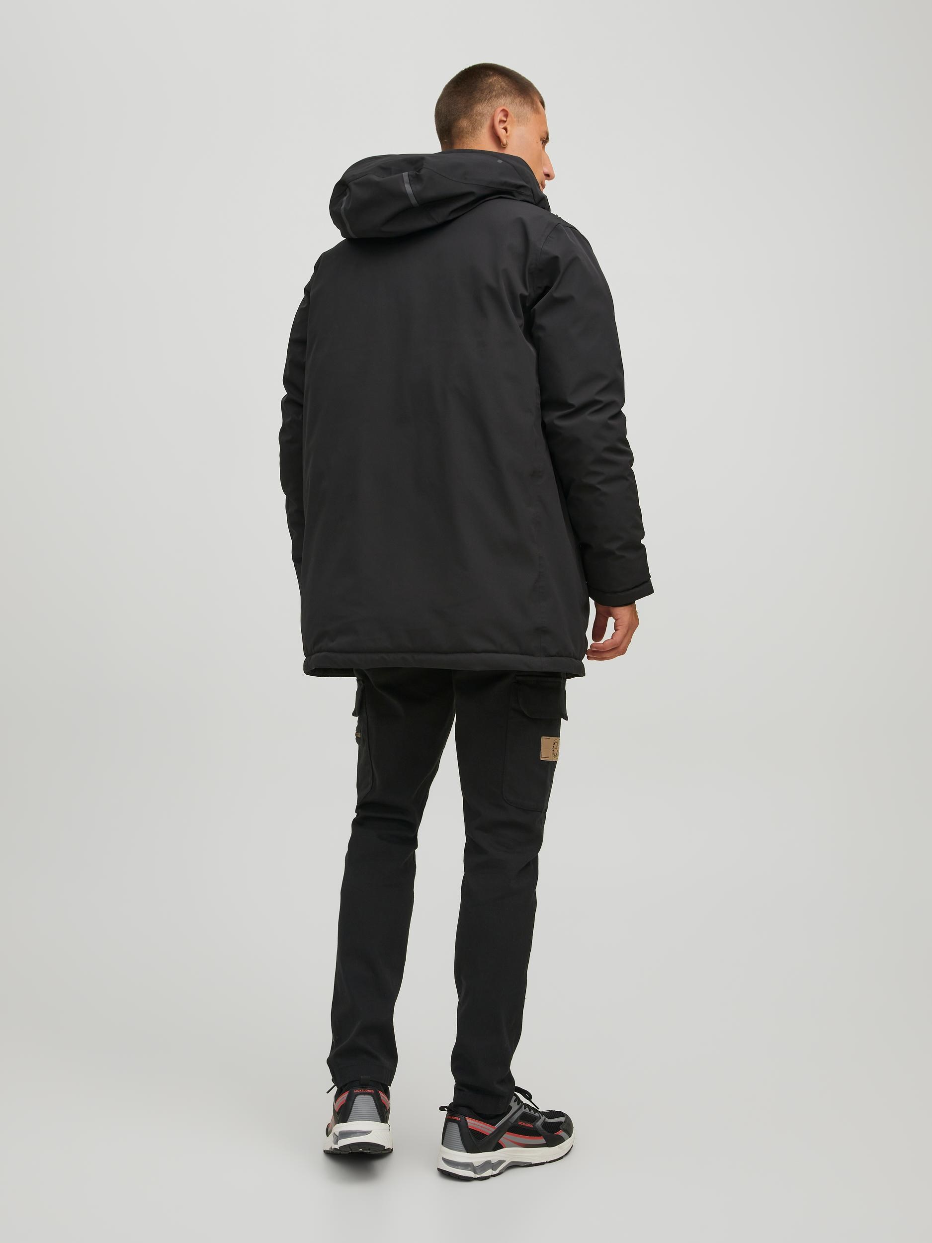 Jack Jones Erkek Parka 12215920 Black