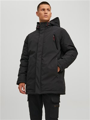 Jack Jones Erkek Parka 12215920 Black
