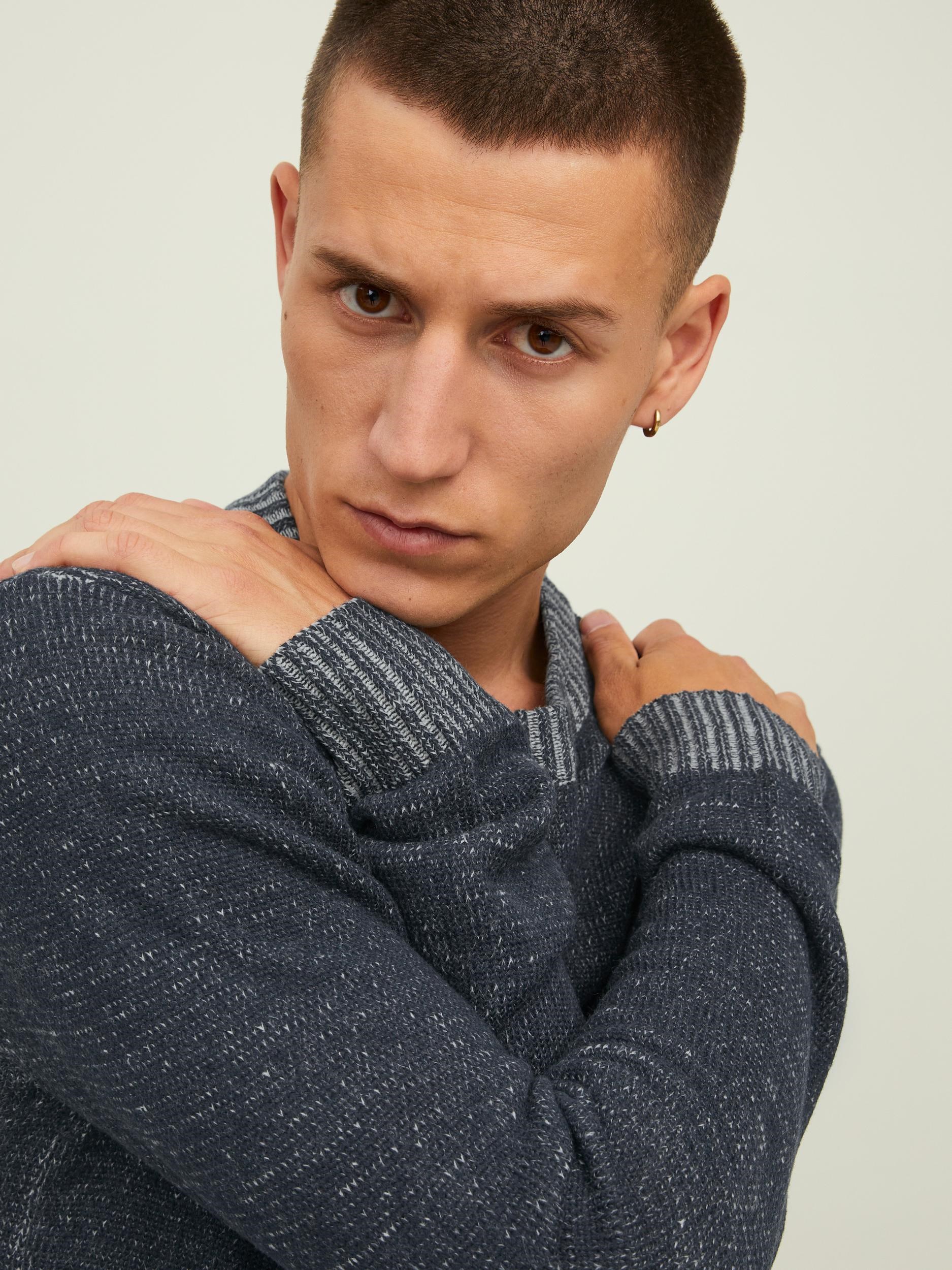 Jack Jones Erkek Kazak 12216006 Navy Blazer