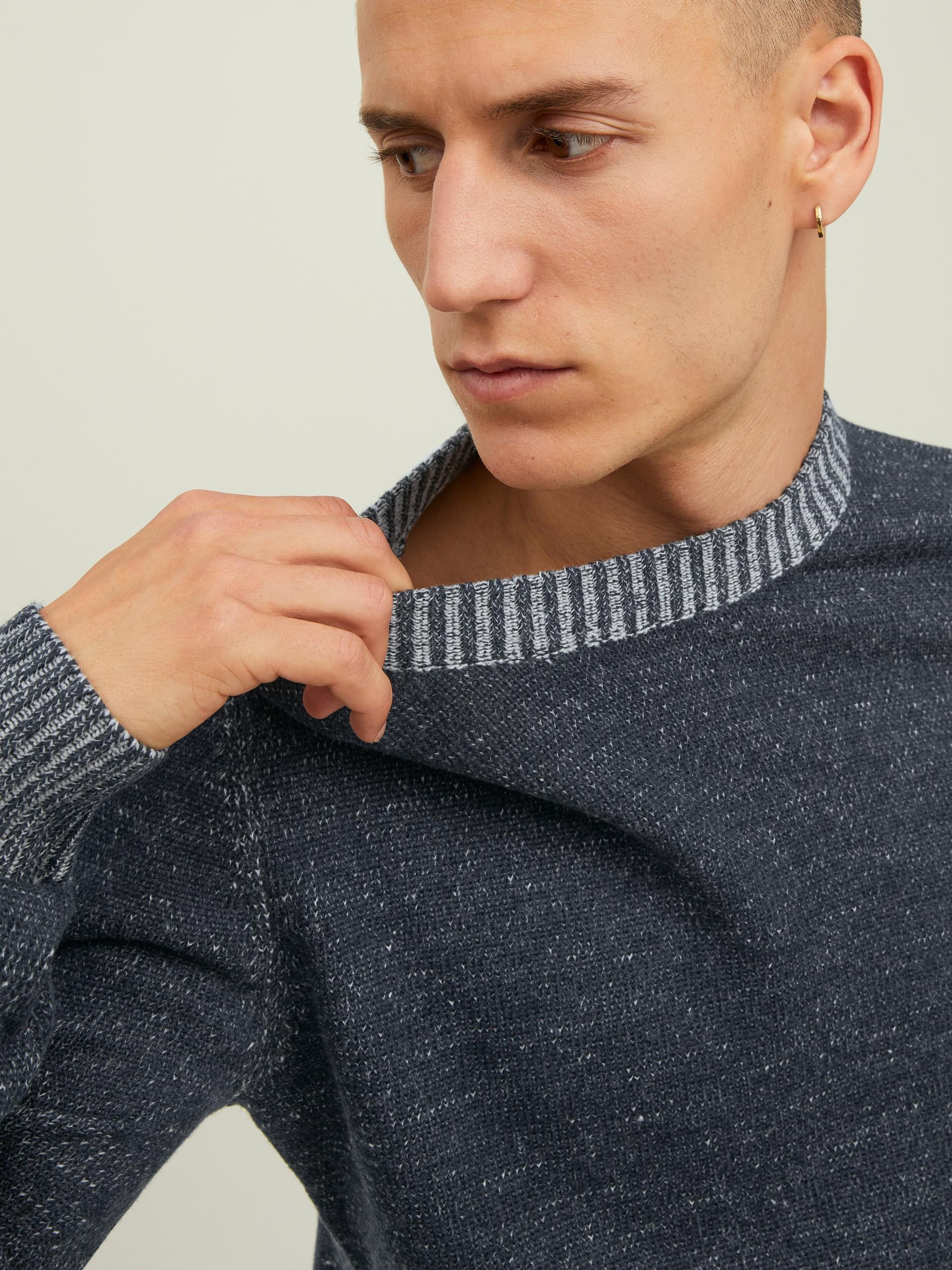 Jack Jones Erkek Kazak 12216006 Navy Blazer