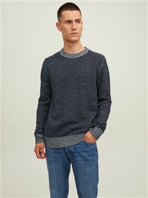 Jack Jones Erkek Kazak 12216006 Navy Blazer