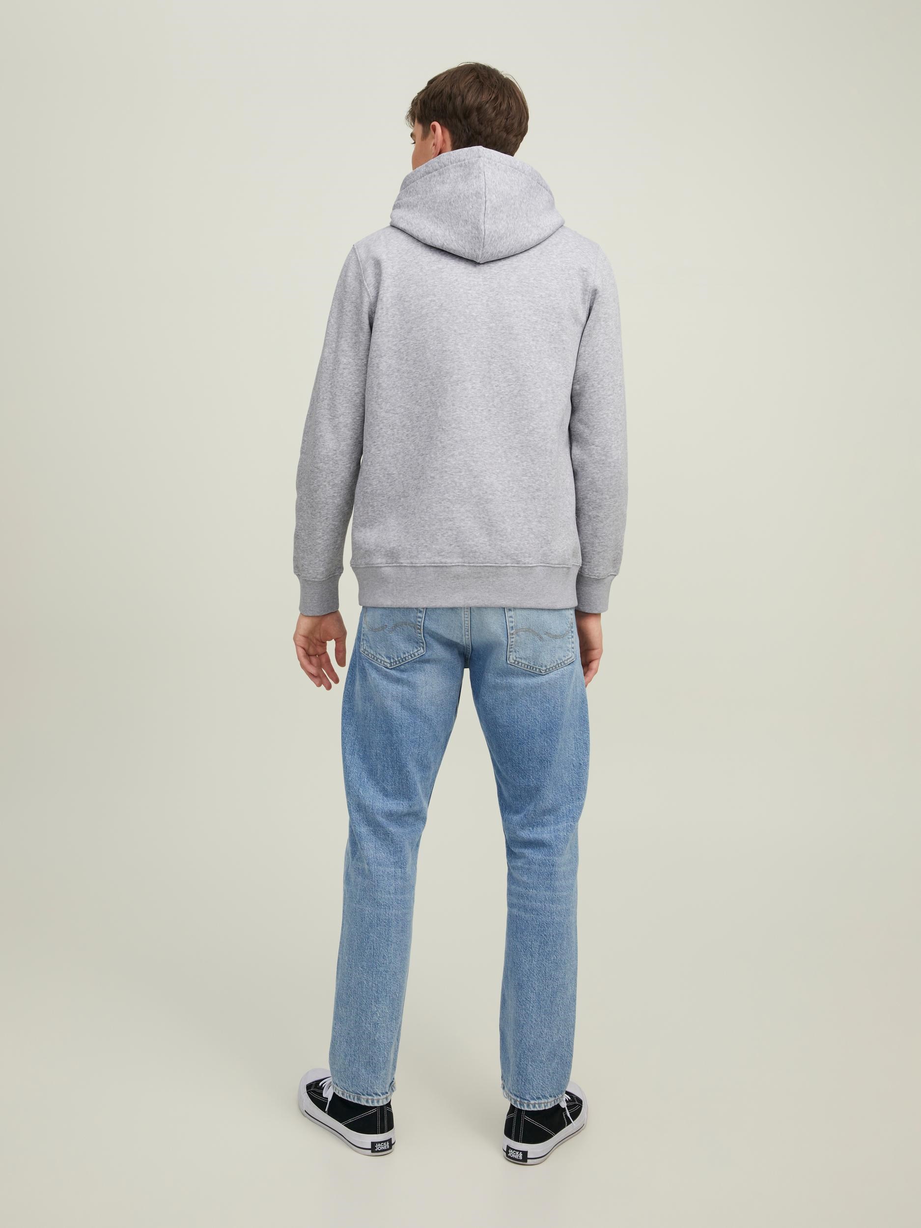 Jack Jones Erkek S-Shirt 12216055 Light Grey Melange