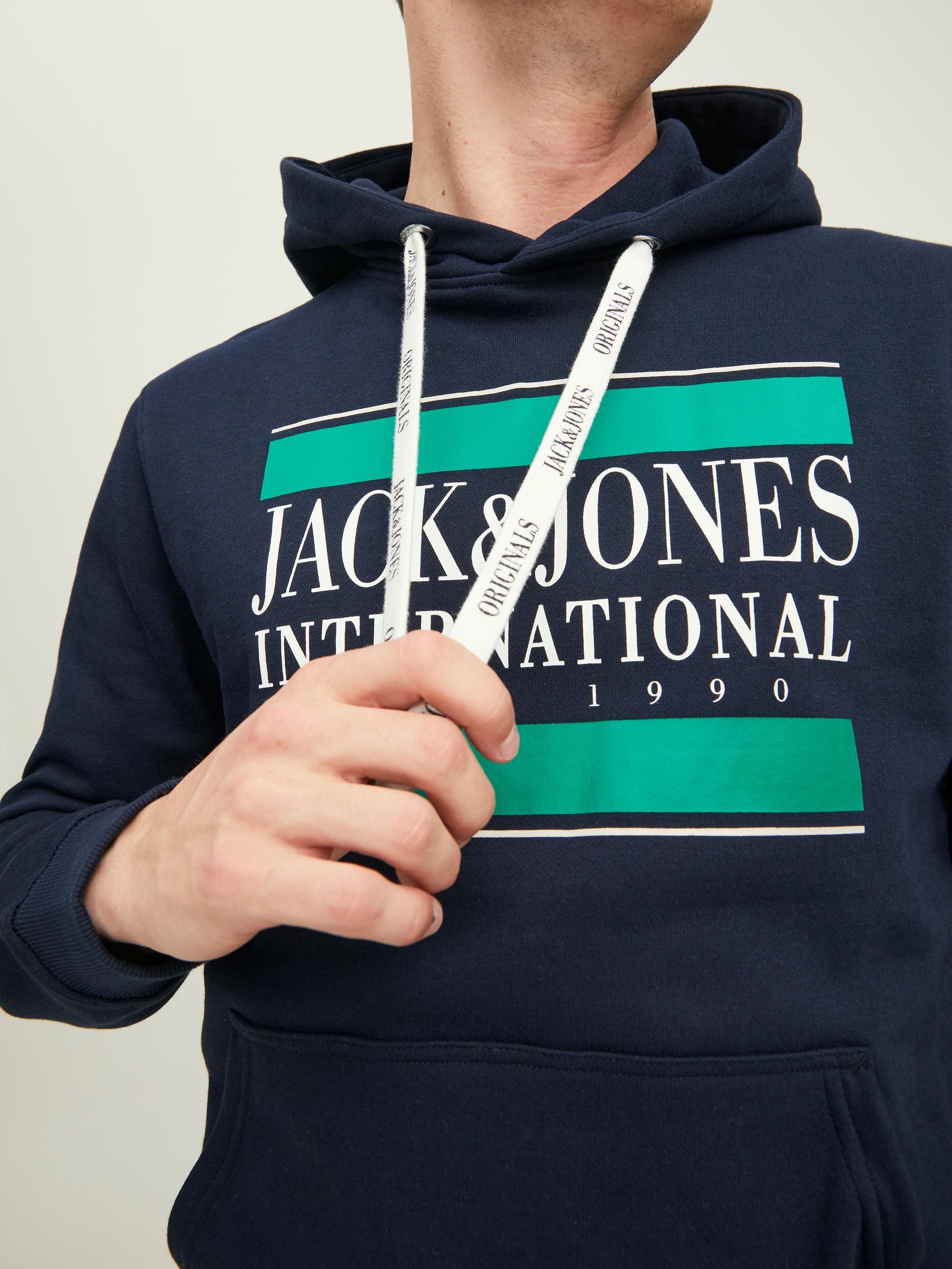 Jack Jones Erkek S-Shirt 12216055 Navy Blazer