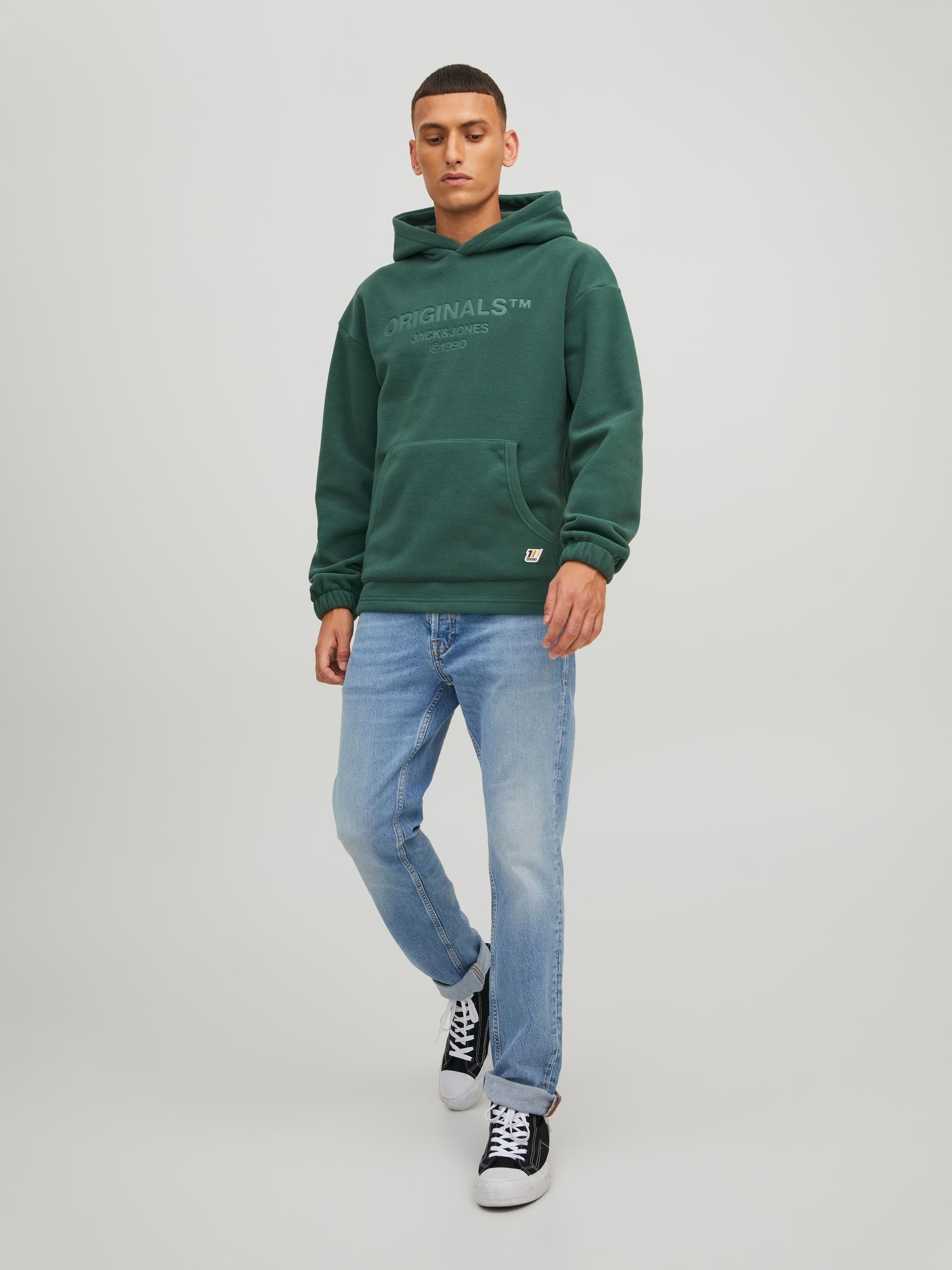 Jack Jones Erkek S-Shirt 12216573 Trekking Green