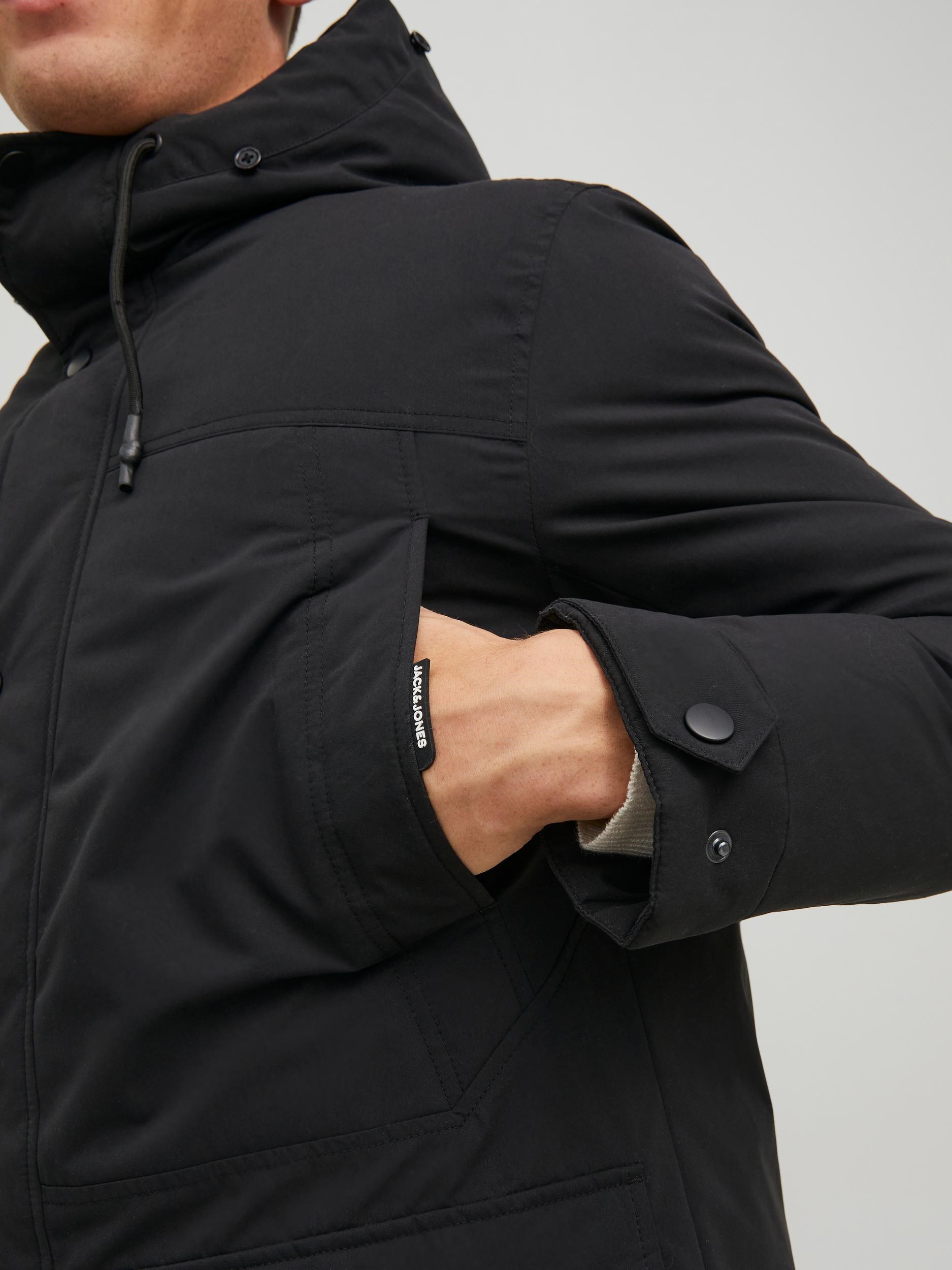 Jack Jones Erkek Parka 12218773 Black