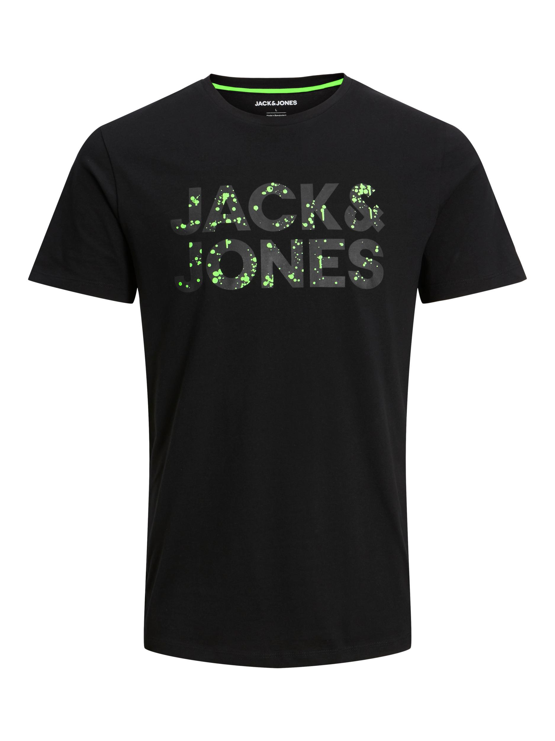 Jack Jones Erkek T-Shirt 12221930 Black