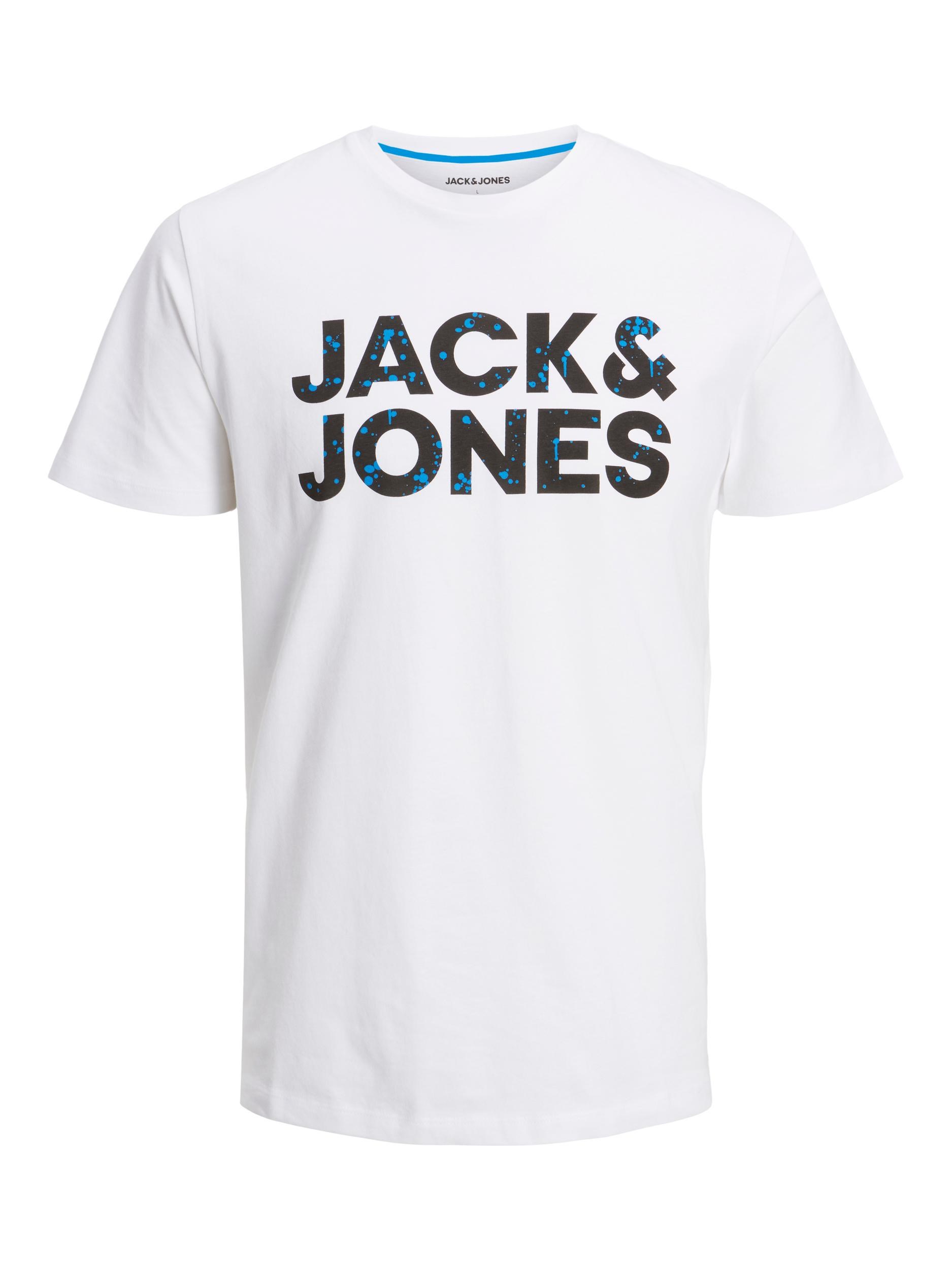 Jack Jones Erkek T-Shirt 12221930 White