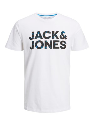Jack Jones Erkek T-Shirt 12221930 White