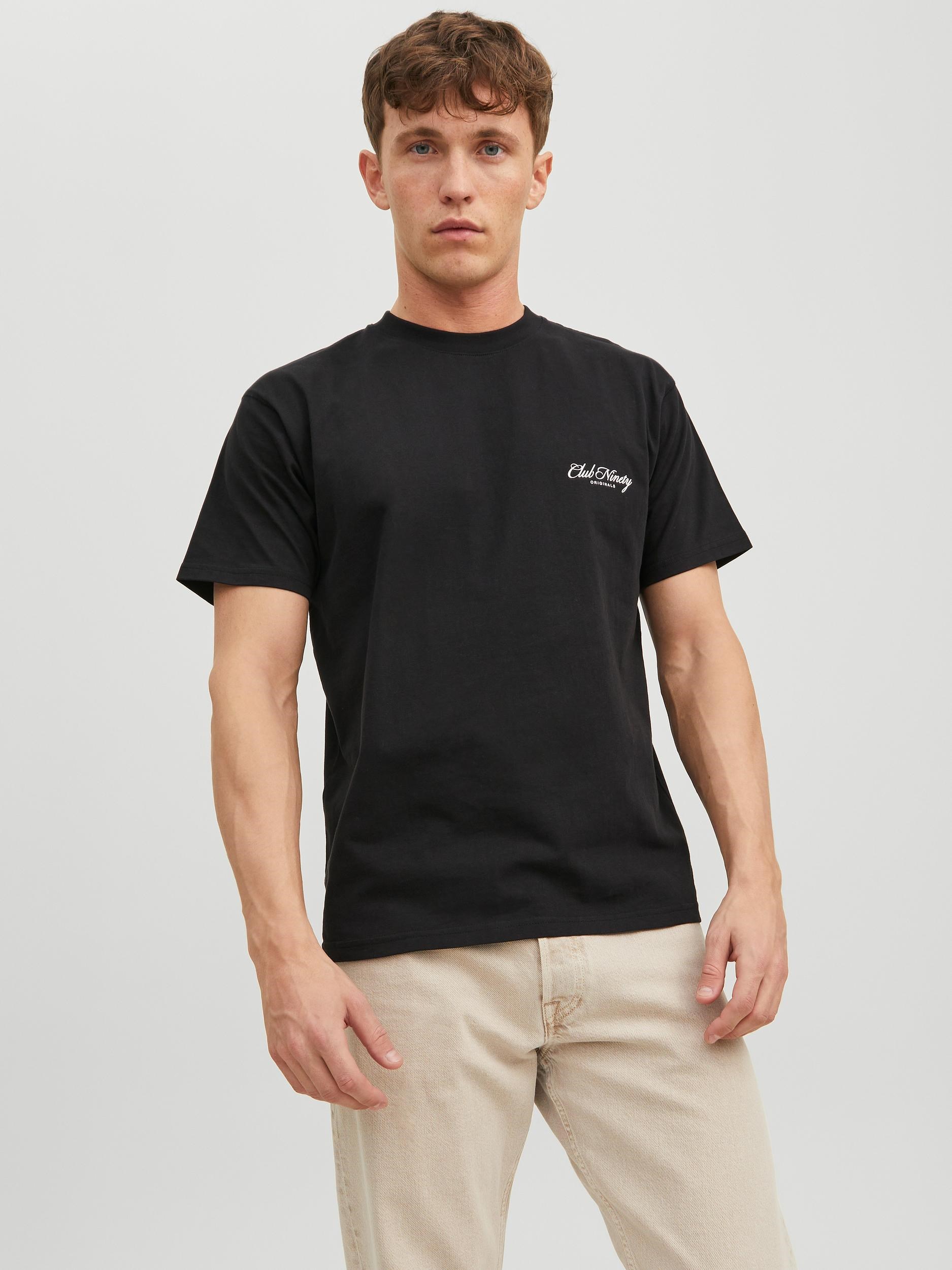 Jack Jones Erkek T-Shirt 12227699 Black