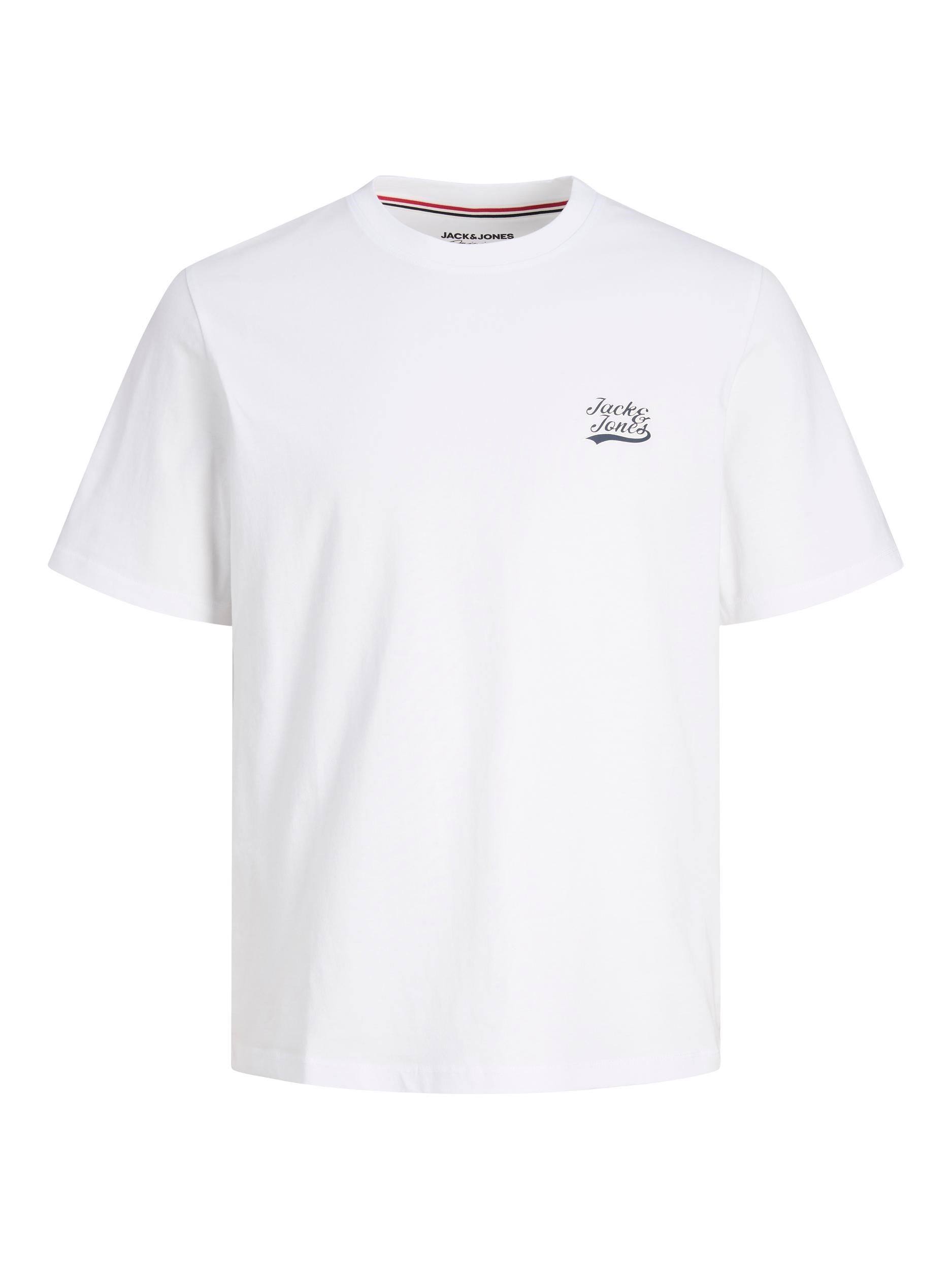 Jack Jones Erkek T-Shirt 12227773 Bright White