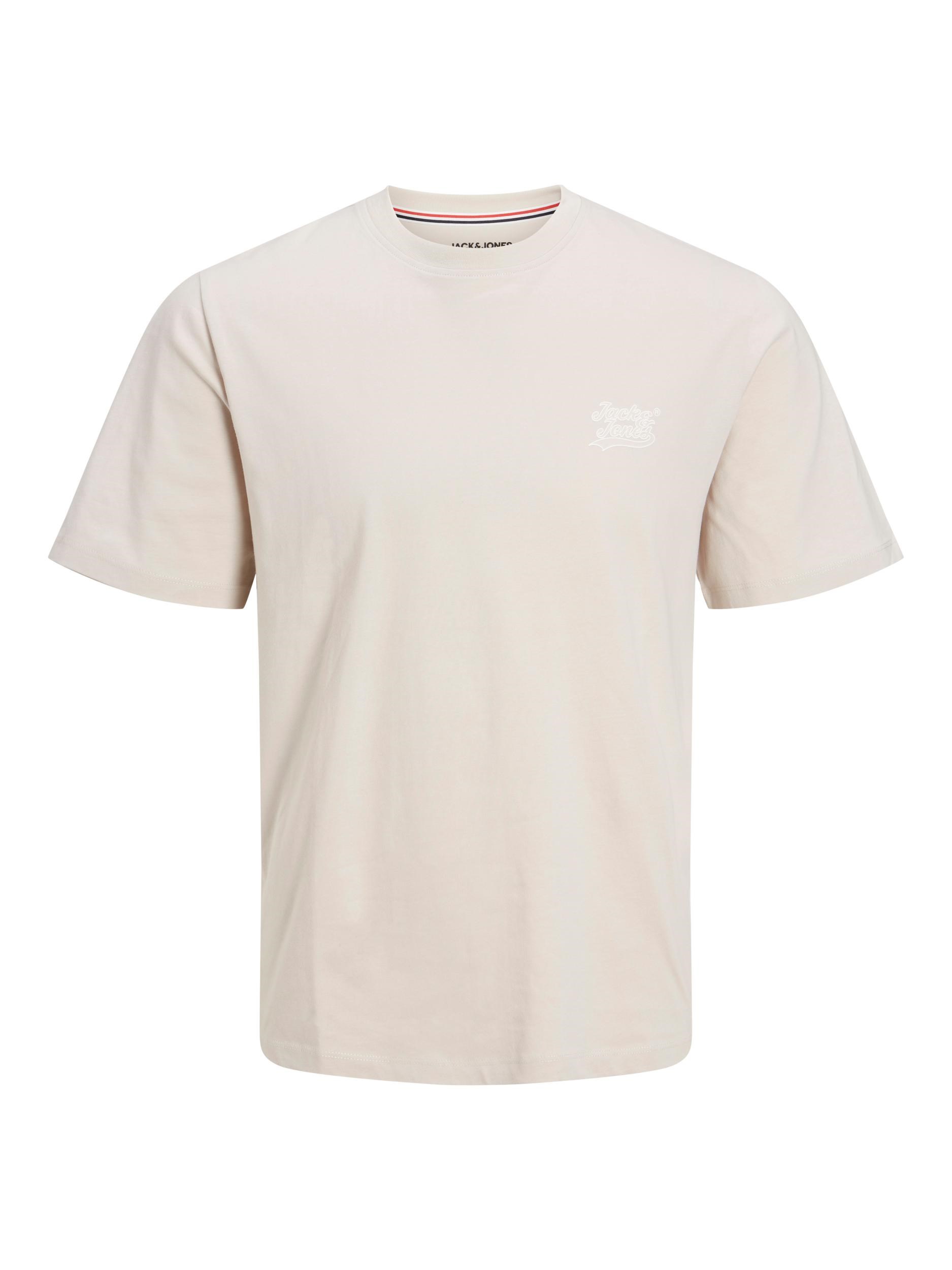 Jack Jones Erkek T-Shirt 12227773 Moonbeam