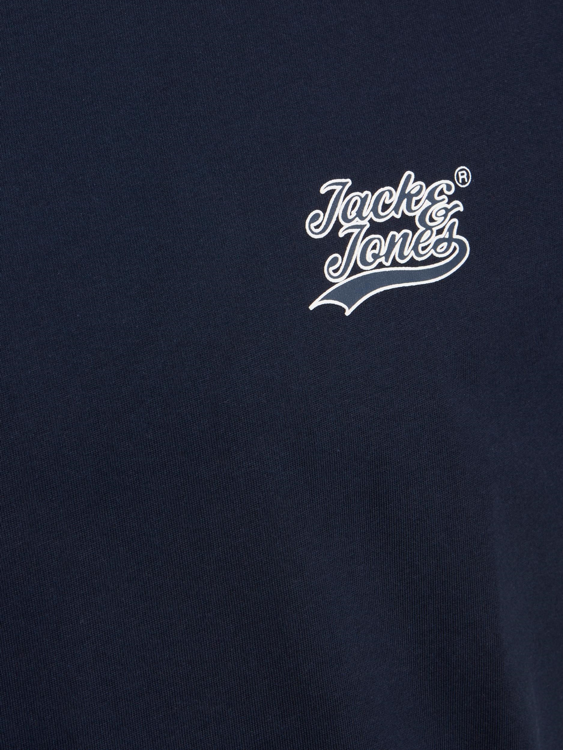 Jack Jones Erkek T-Shirt 12227773 Navy Blazer