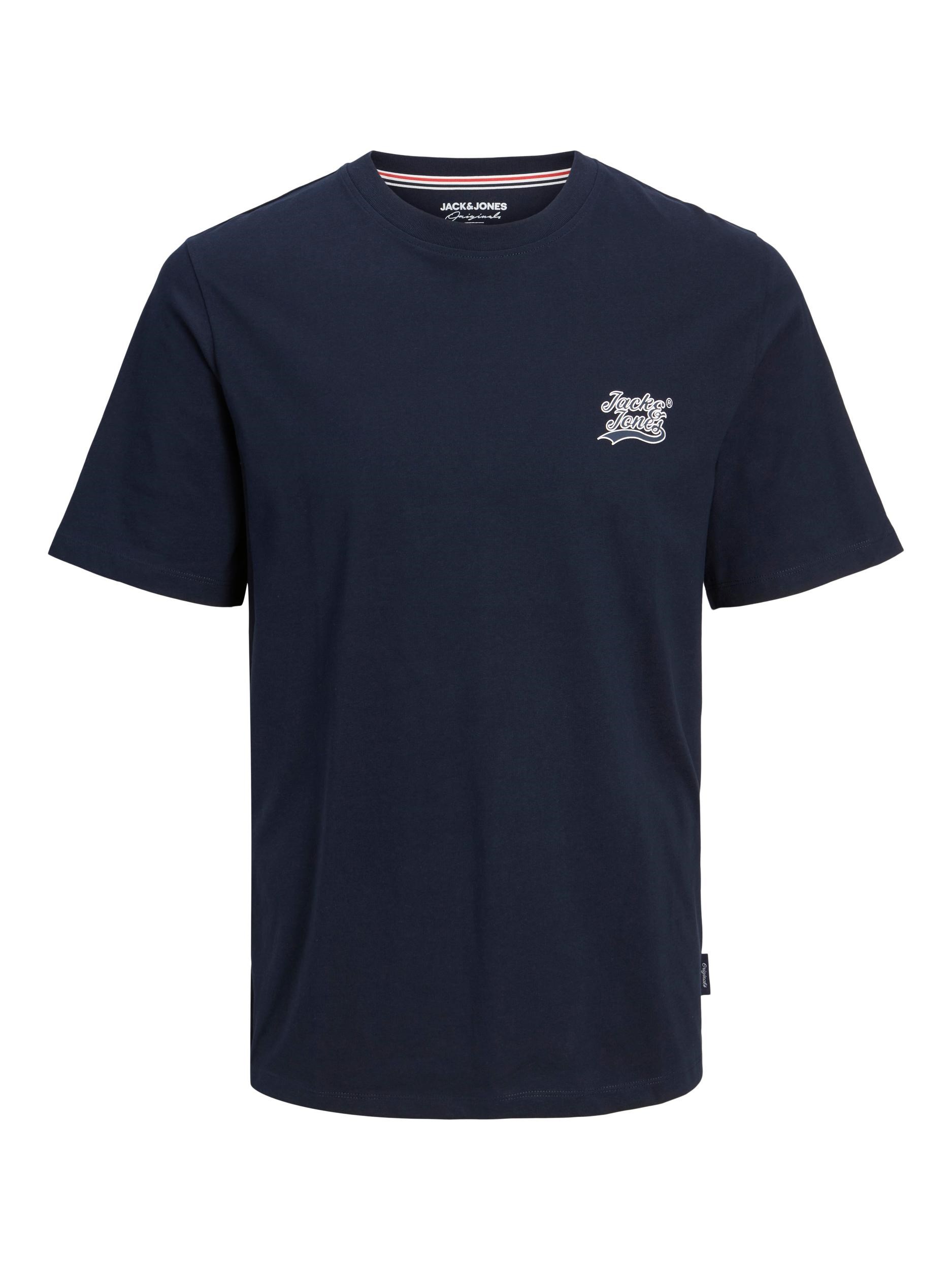 Jack Jones Erkek T-Shirt 12227773 Navy Blazer