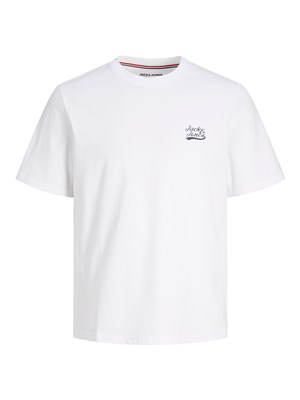 Jack Jones Erkek T-Shirt 12227773 Bright White