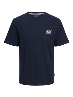 Jack Jones Erkek T-Shirt 12227773 Navy Blazer