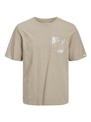 Jack Jones Erkek T-Shirt 12227778 Crockery