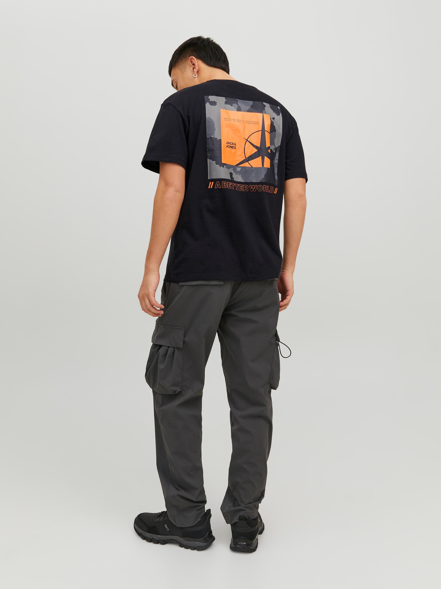 Jack Jones Erkek T-Shirt 12229885 Black