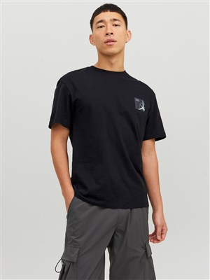 Jack Jones Erkek T-Shirt 12229885 Black