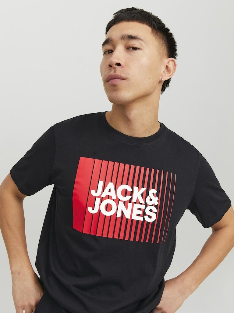 Jack Jones Erkek T-Shirt 12233999 Black