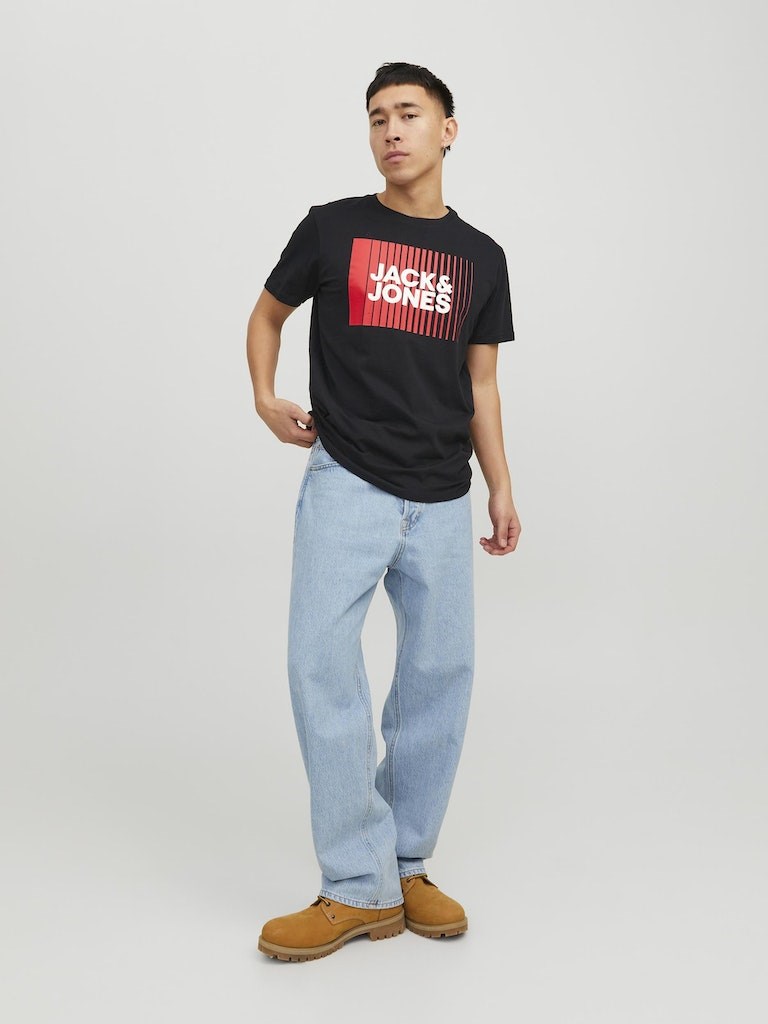 Jack Jones Erkek T-Shirt 12233999 Black