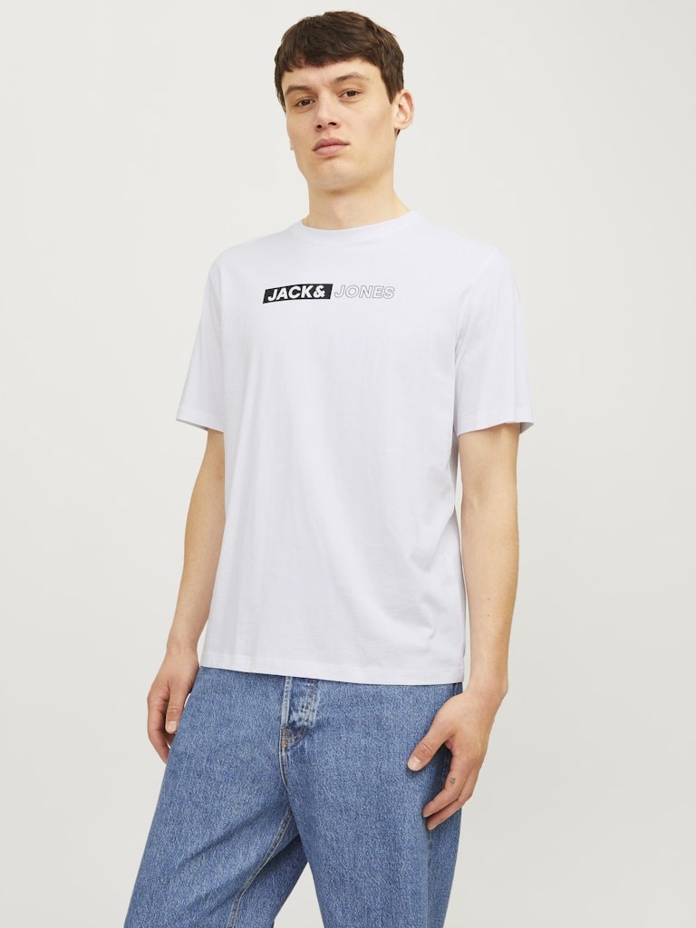 Jack Jones Erkek T-Shirt 12233999 White